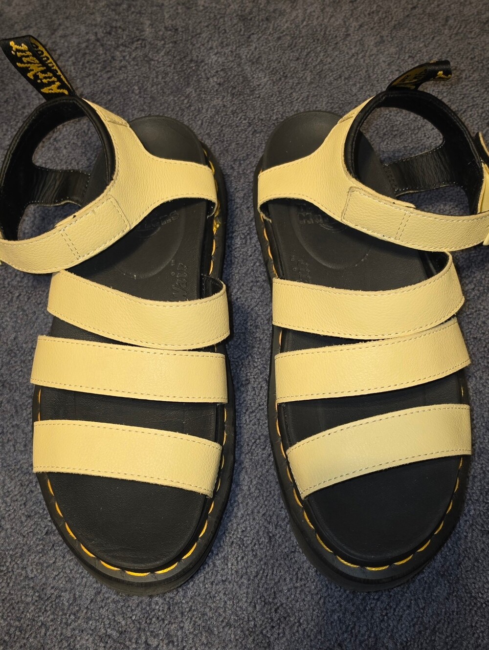 Dr. Martens yellow leather Blaire sandal